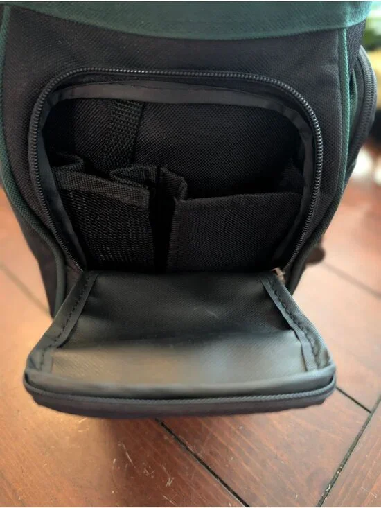 Leed's Golf Black & Green Insulated Golf Bag Shaped Cooler Bag - Picture 5 of 9